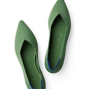 Rothy’s the Point Willow Green Flats